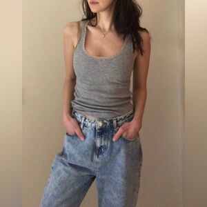 Grunge Streetwear Jeans Light Blue Acid Wash Baggy 26P- W26 L26 Like New